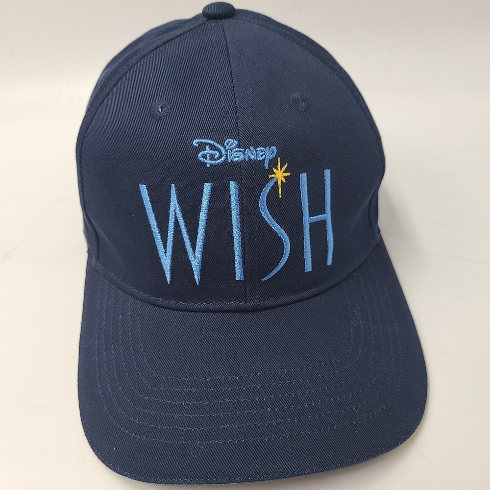 Disney Wish Movie Promo Hat Adjustable Blue 2023 Cotton Casual Everyday Wear Men